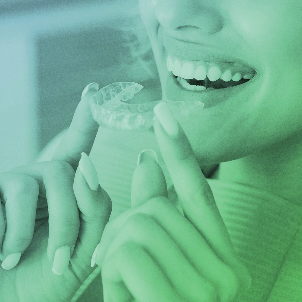 Patient undergoing invisalign.